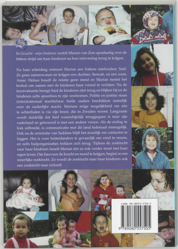Achterkant van Gezocht - mijn kinderen
