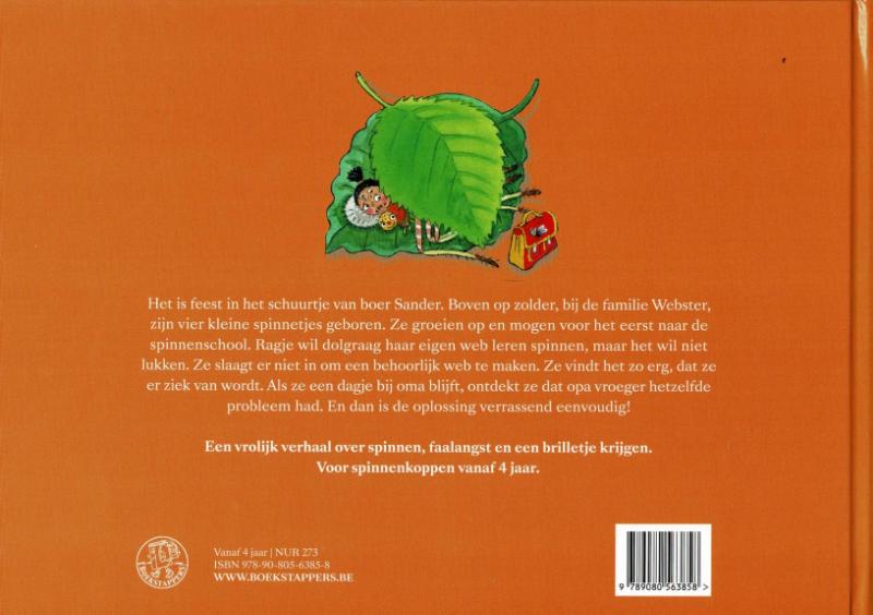 Achterkant van Mijn mooiste spinnenweb