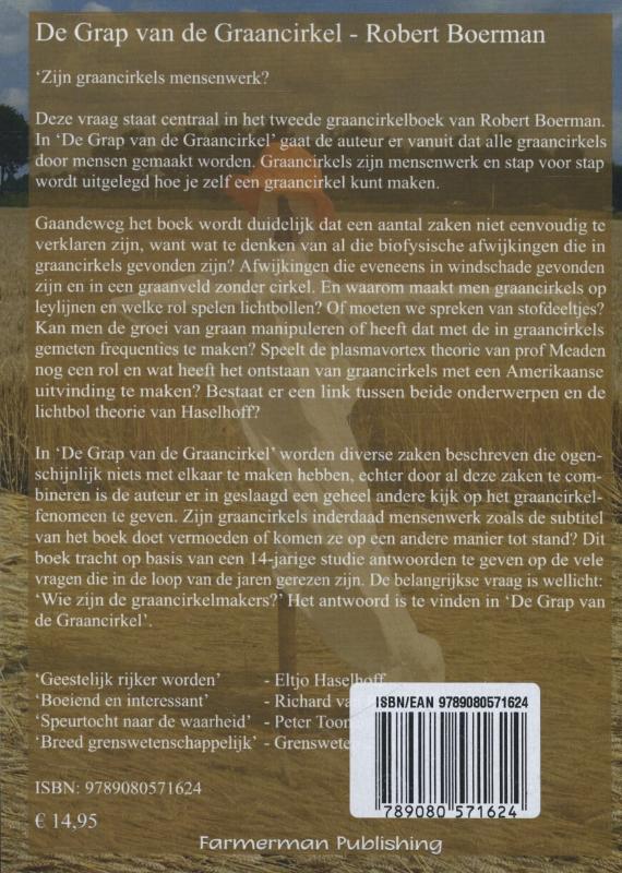 Achterkant van De grap van de graancirkel