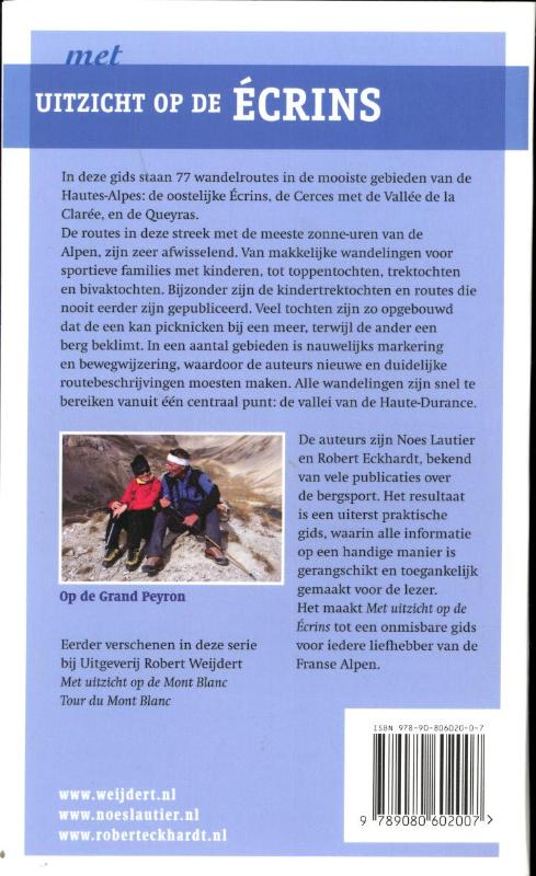 Achterkant van Uitzicht op de Ecrins
