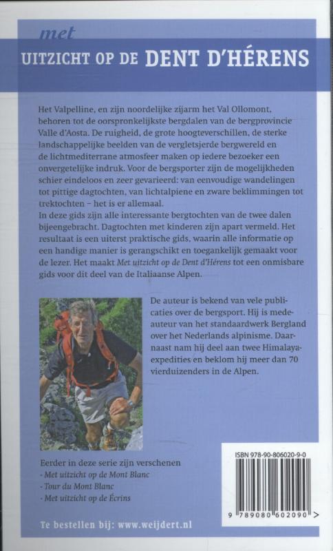 Achterkant van Met uitzicht op de Dent d'Herens
