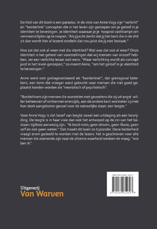 Achterkant van De verlichte borderliner