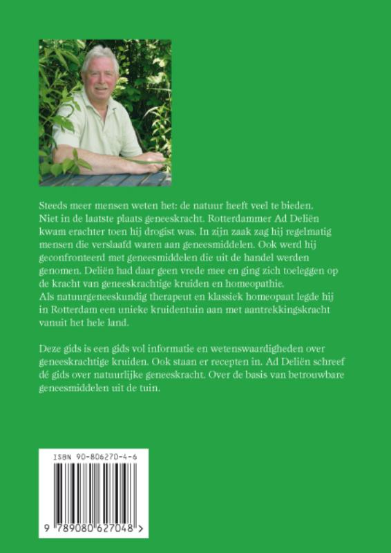 Achterkant van Gids voor de geneeskrachtige kruidentuin