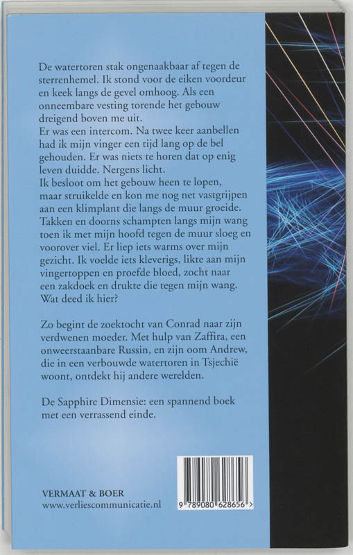 Achterkant van De Sapphire Dimensie