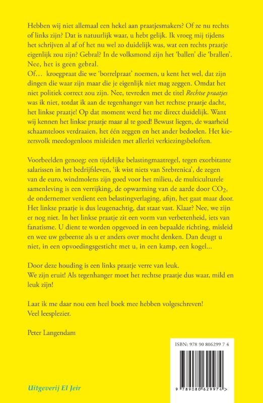 Achterkant van Rechtse praatjes