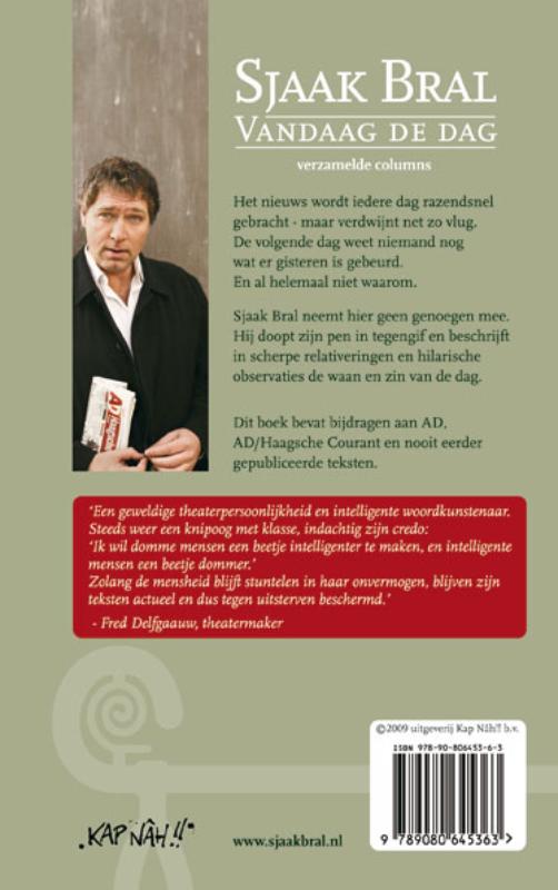 Achterkant van Vandaag de dag