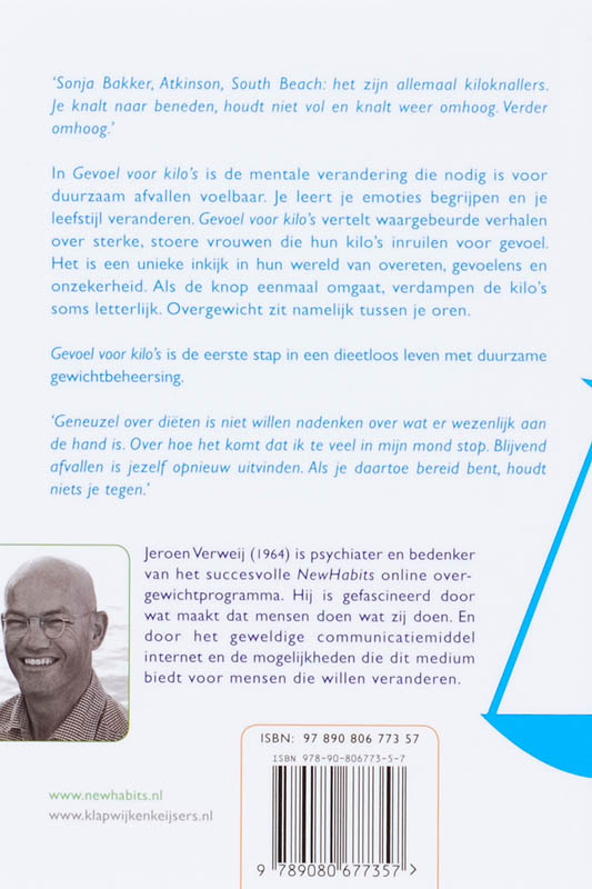 Achterkant van Gevoel voor kilo´s