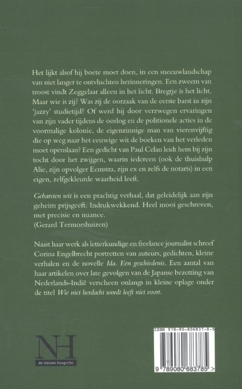 Achterkant van Gebarsten wit
