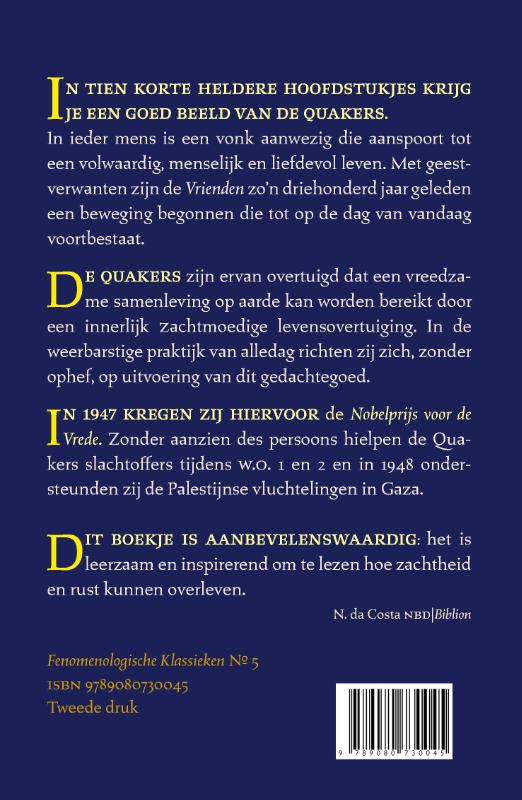 Achterkant van Quakers