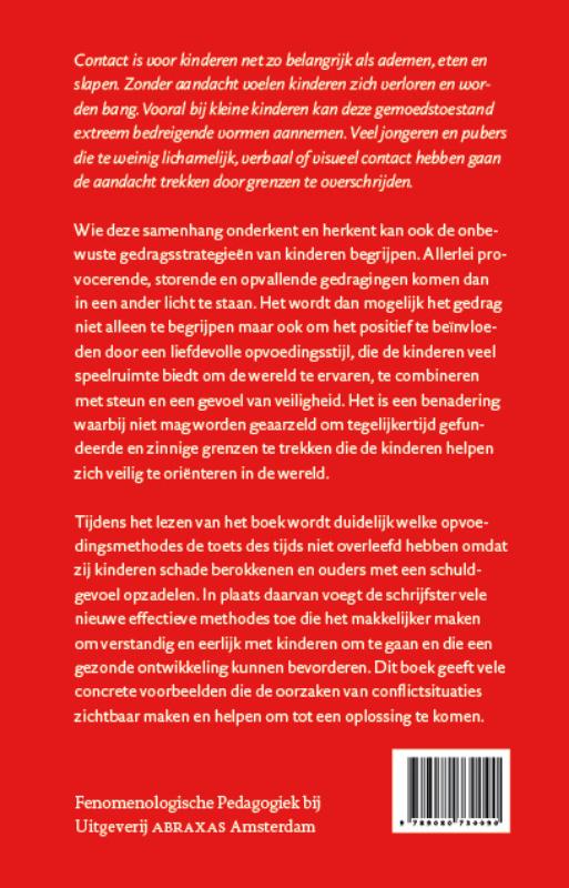 Achterkant van Liefdevol opvoeden, een kunst