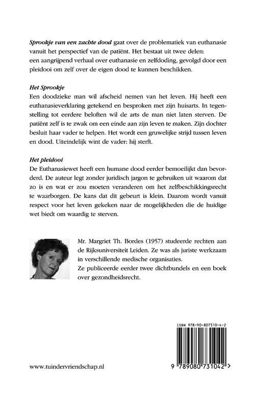 Achterkant van Sprookje van een zachte dood