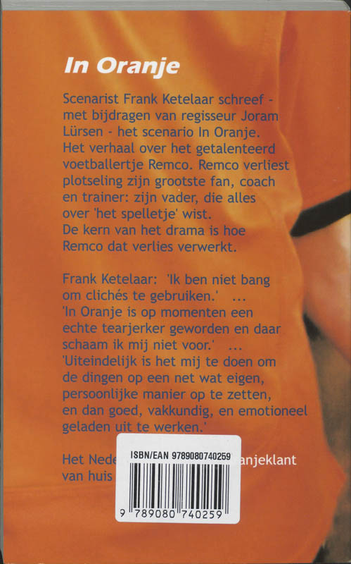 Achterkant van In Oranje
