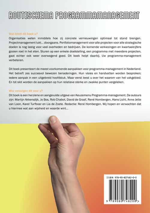 Achterkant van Routeschema programmamanagement