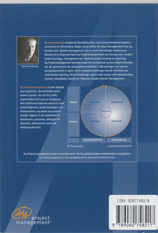 Achterkant van A4-Projectmanagement