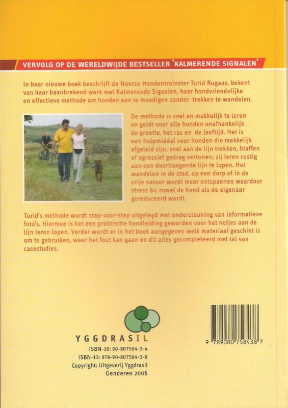 Achterkant van Help mijn hond trekt!