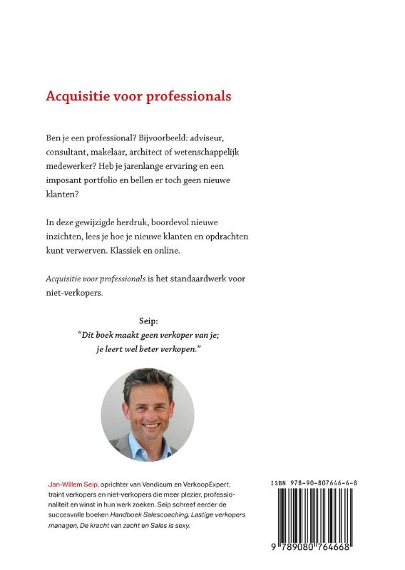 Achterkant van Acquisitie voor professionals