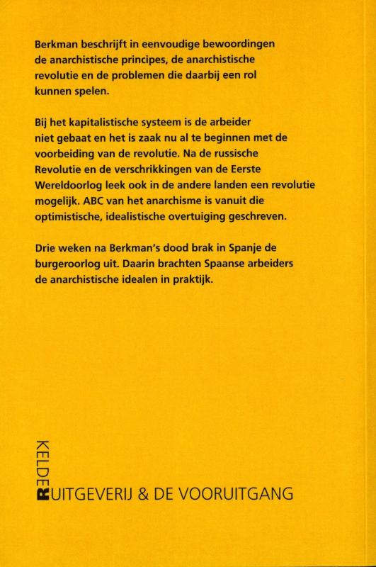 Achterkant van ABC van het anarchisme
