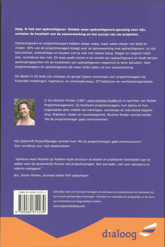 Achterkant van Help, ik heb een opdrachtgever!
