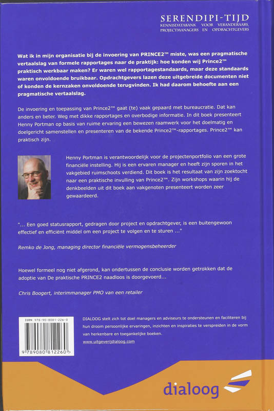 Achterkant van De praktische Prince2