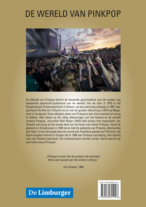 Achterkant van De wereld van Pinkpop 50