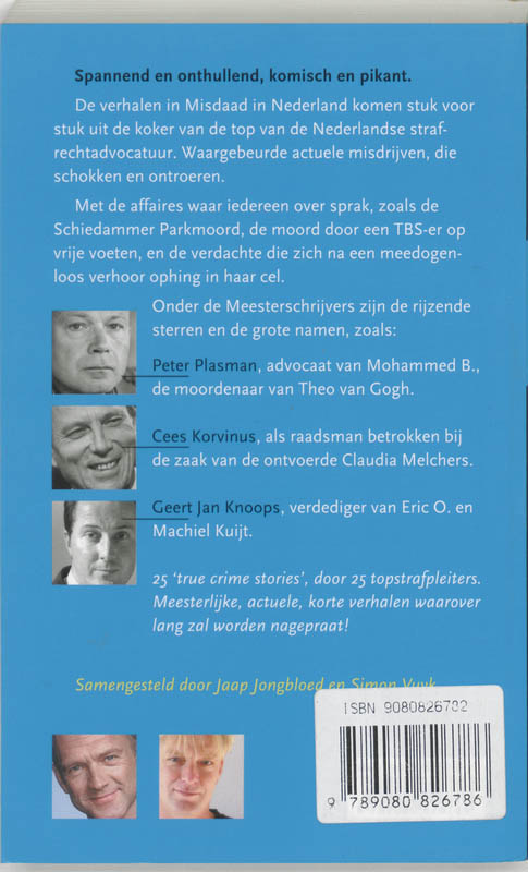 Achterkant van Misdaad in Nederland
