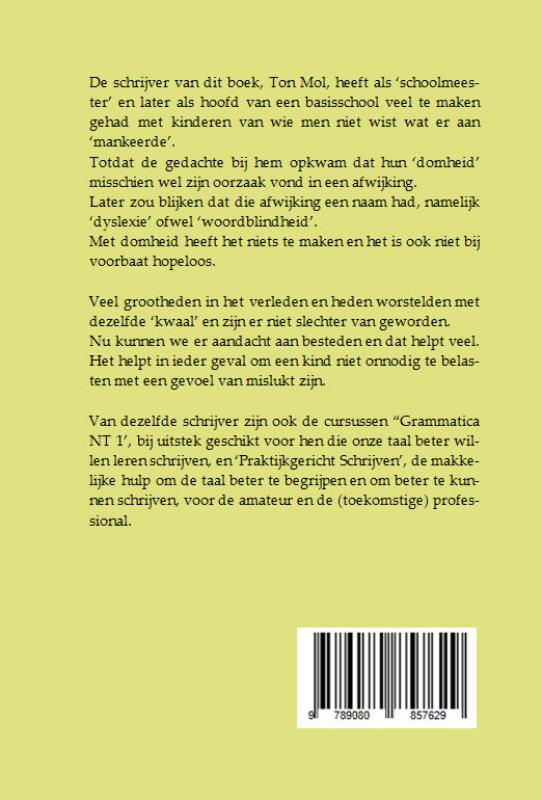 Achterkant van Woordblind!!!