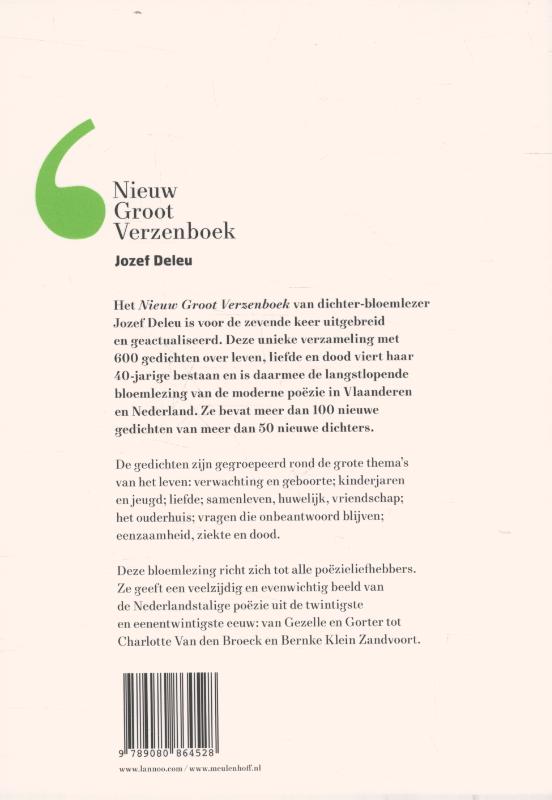 Achterkant van 600 gedichten over leven, liefde en dood