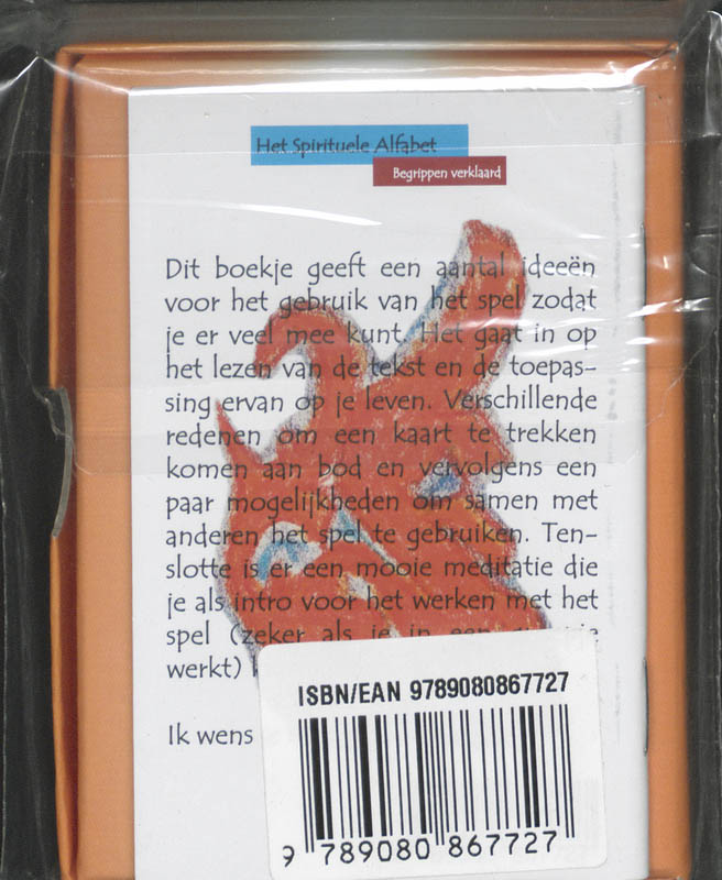 Achterkant van Het spirituele alfabet spel