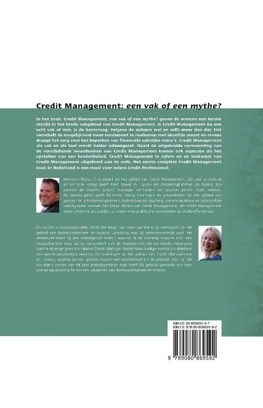 Achterkant van Credit Management
