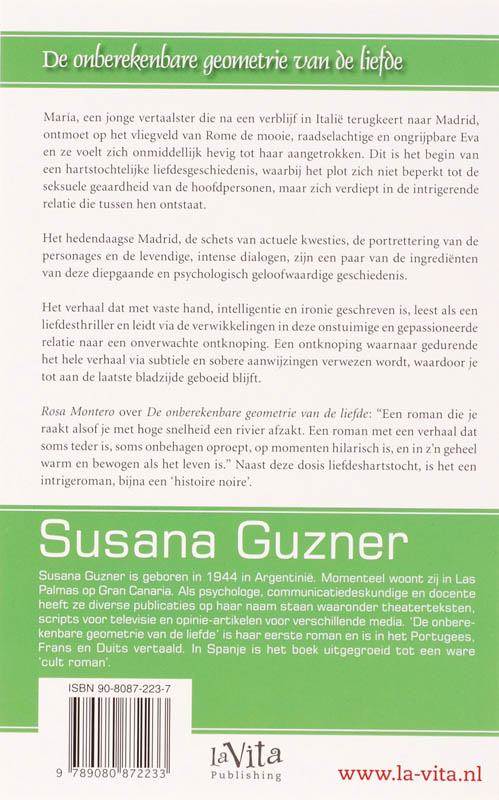 Achterkant van De onberekenbare geometrie van de liefde
