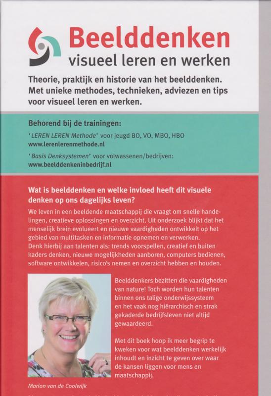 Achterkant van Beelddenken, visueel leren en werken