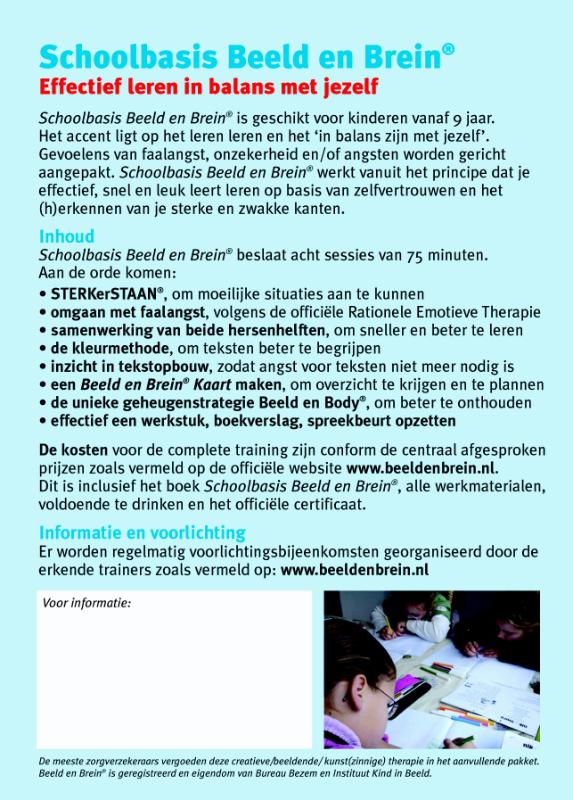 Achterkant van Schoolbasis Beeld en Brein