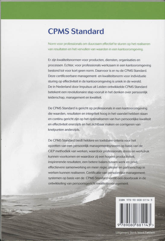 Achterkant van CPMS Standard