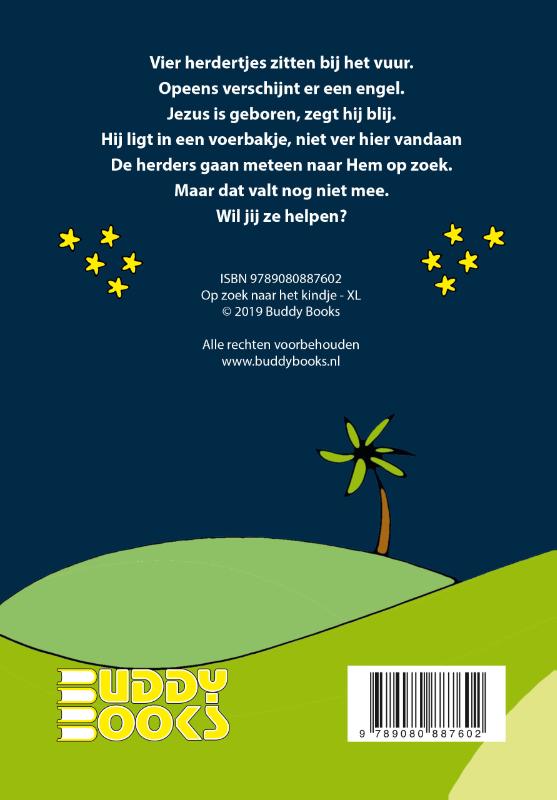 Achterkant van Op zoek naar het kindje - XL