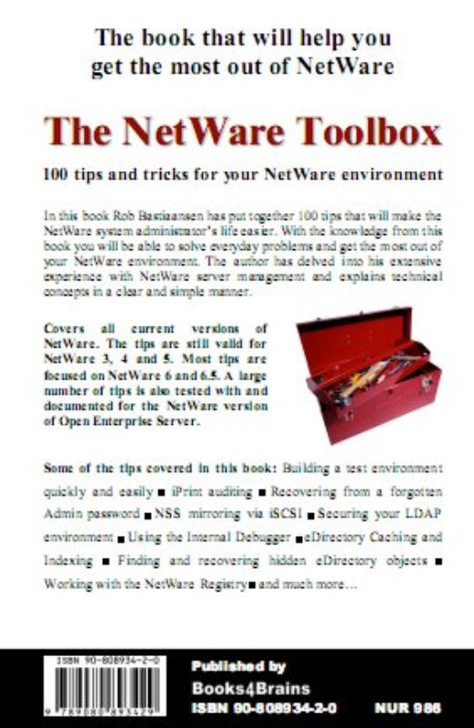Achterkant van The NetWare Toolbox