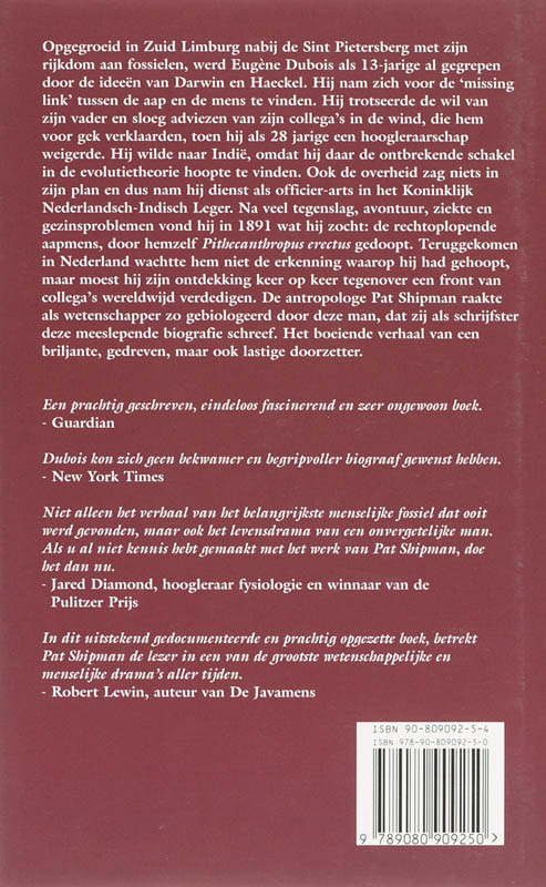 Achterkant van De ontbrekende schakel