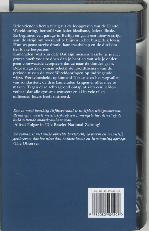 Achterkant van Drie kameraden