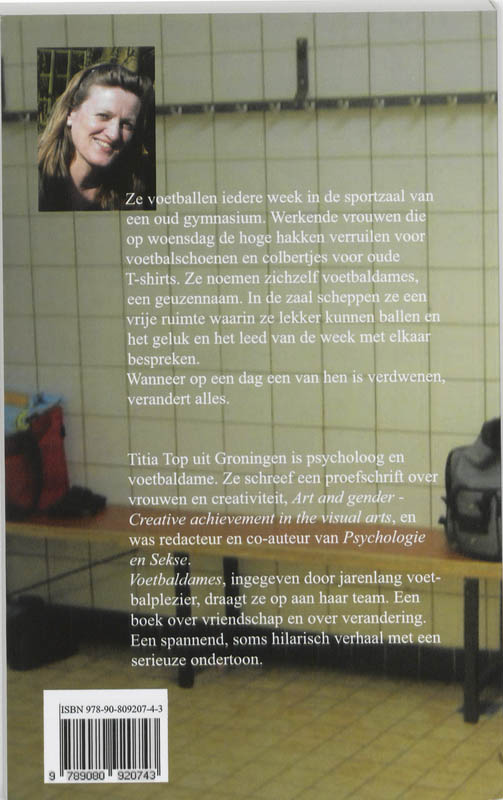 Achterkant van Voetbaldames