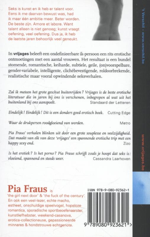 Achterkant van Vrijages