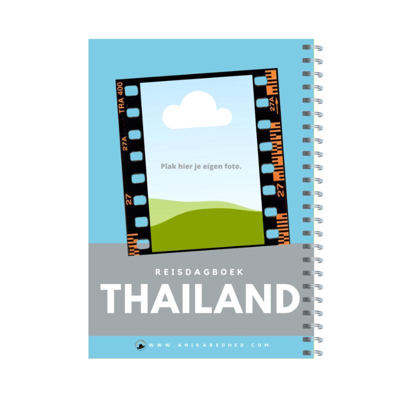 Achterkant van Reisdagboek Thailand
