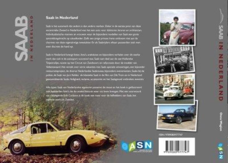 Achterkant van Saab in nederland
