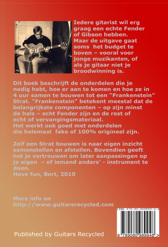 Achterkant van Bouw de "Recycled Guitar" met Stratocaster® onderdelen