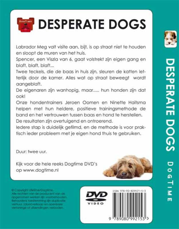 Achterkant van Desperate Dogs
