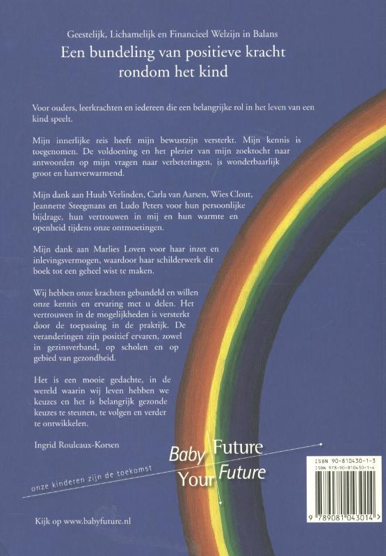 Achterkant van Een bundeling van positieve kracht rondom het kind