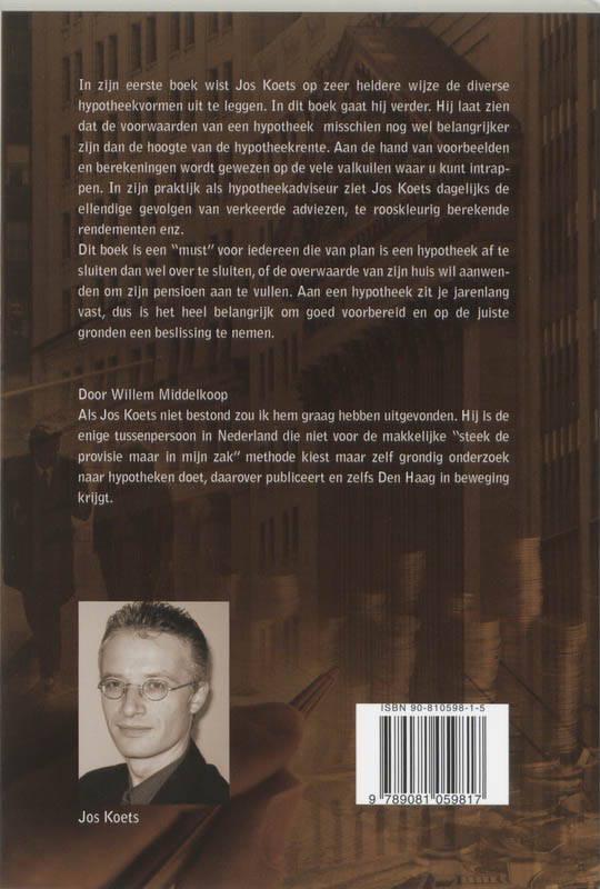 Achterkant van Hypotheek Tips