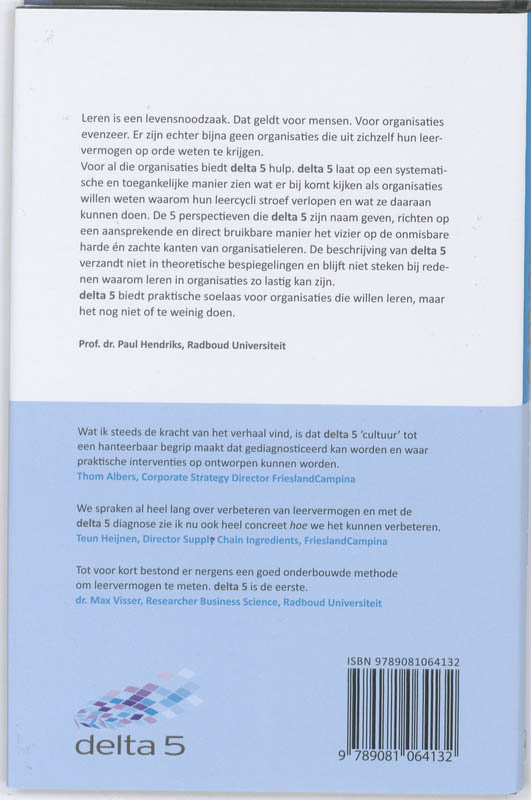 Achterkant van Versterk uw organisatieleervermogen, creeer en verduurzaam succes