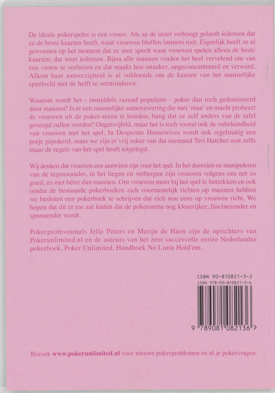 Achterkant van Poker voor Meisjes