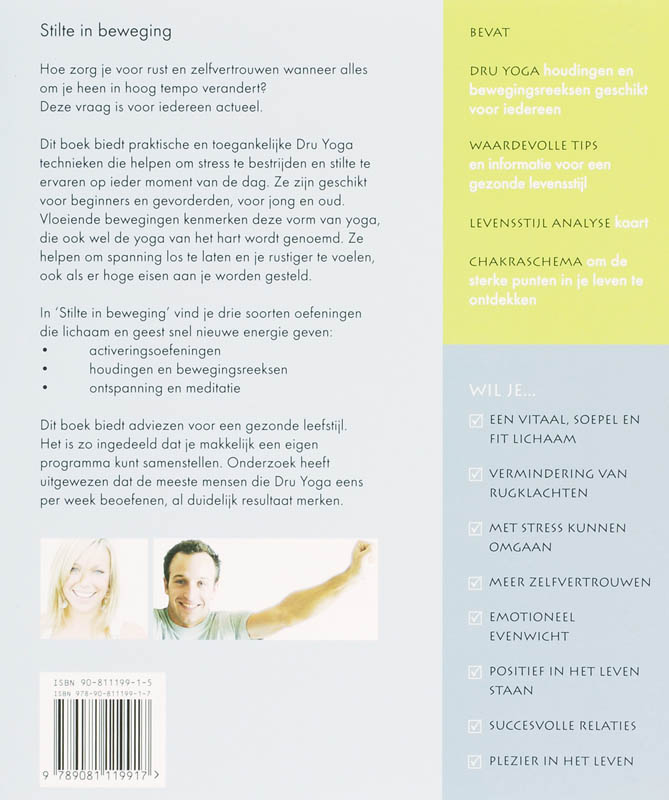 Achterkant van Dru Yoga - Stilte in beweging