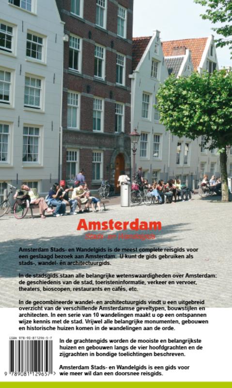 Achterkant van Amsterdam Stads- en Wandelgids