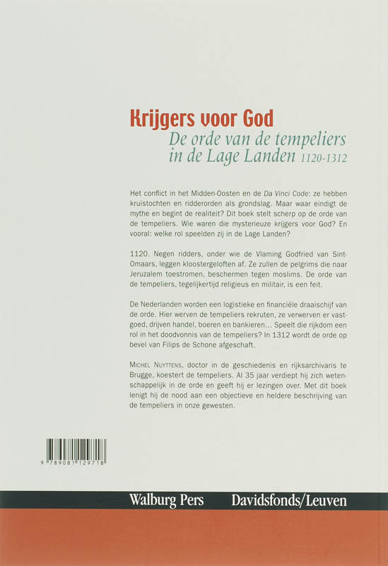 Achterkant van Krijgers voor god